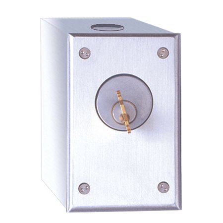 CAMDEN Cast Aluminum Key Switch, Single Gang with Surface Mount Box, SPDT Momentary CM-1020